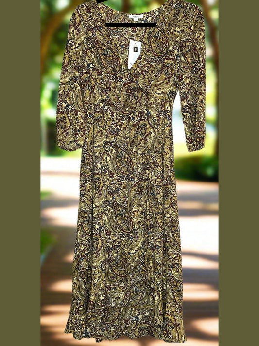  'Khoko' Paisley Print Maxi Dress