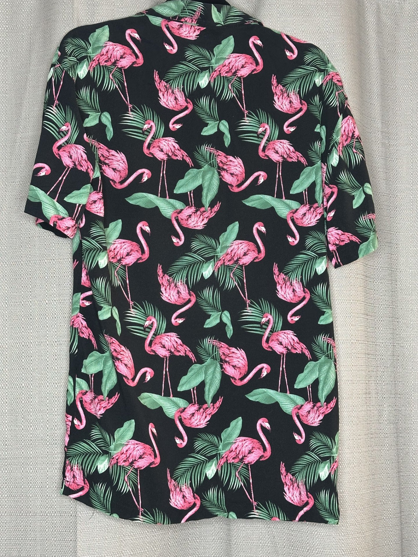 *NEW 'Jay Jays' Tropical Flamingo Print Button Up Shirt