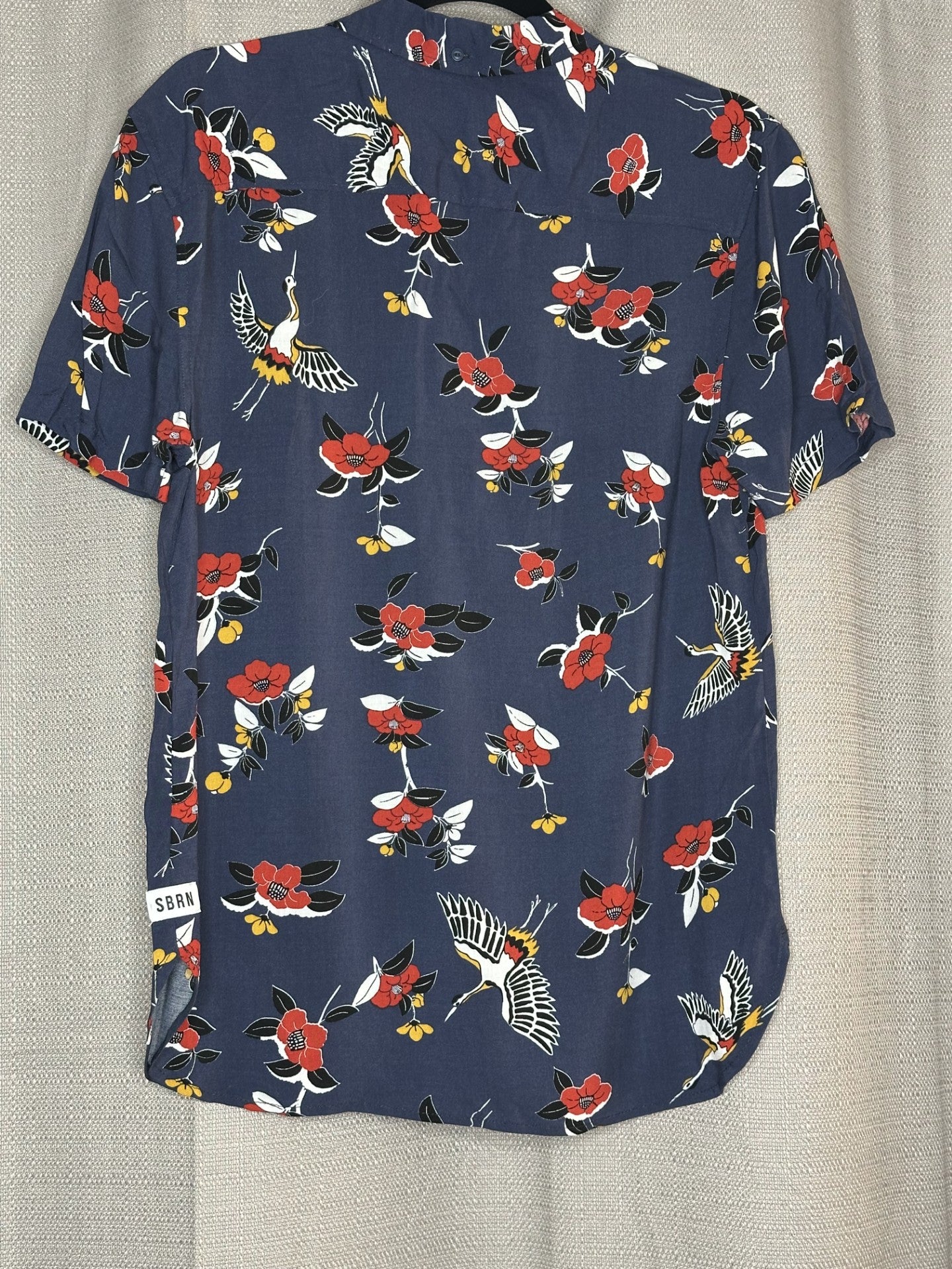 *NEW 'Suburban' Bird Print Button Up Shirt