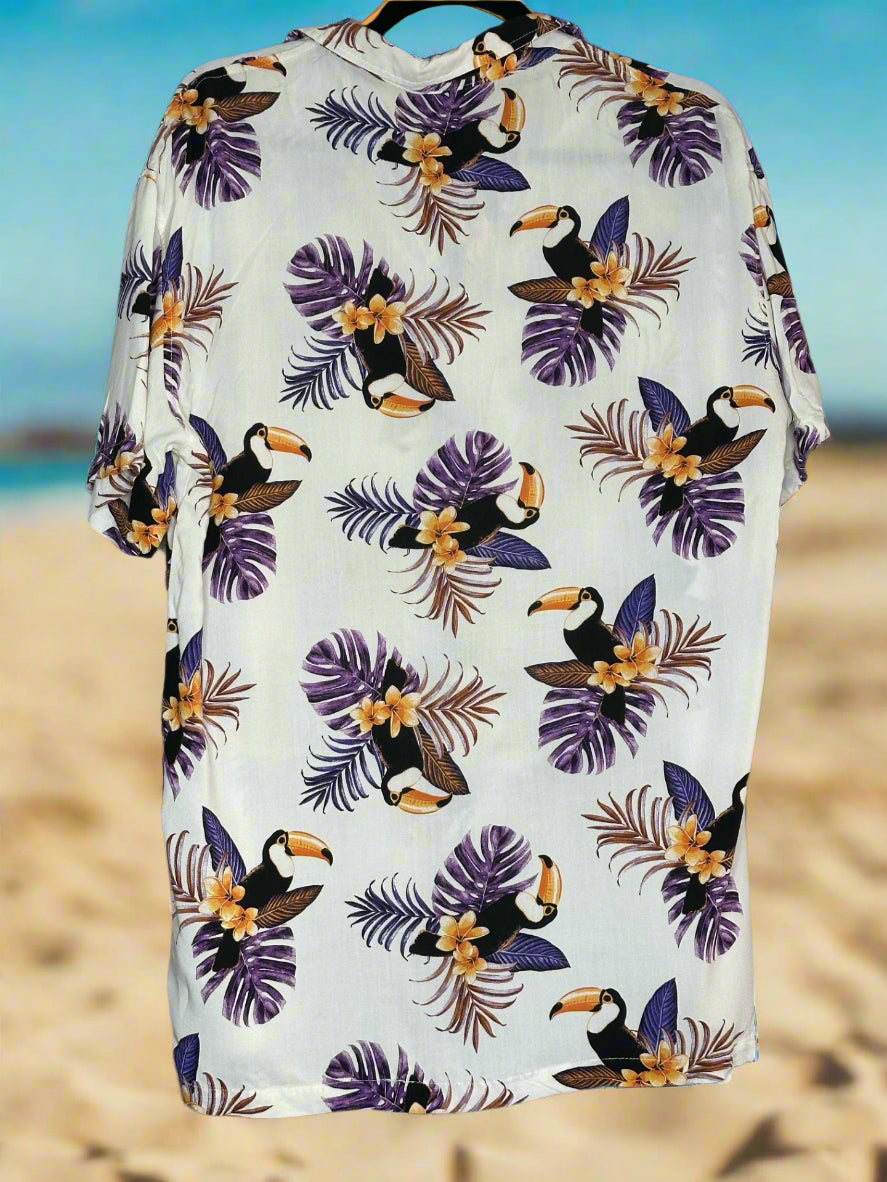 *NEW 'Jay Jays' Toucan Print Button Up Shirt