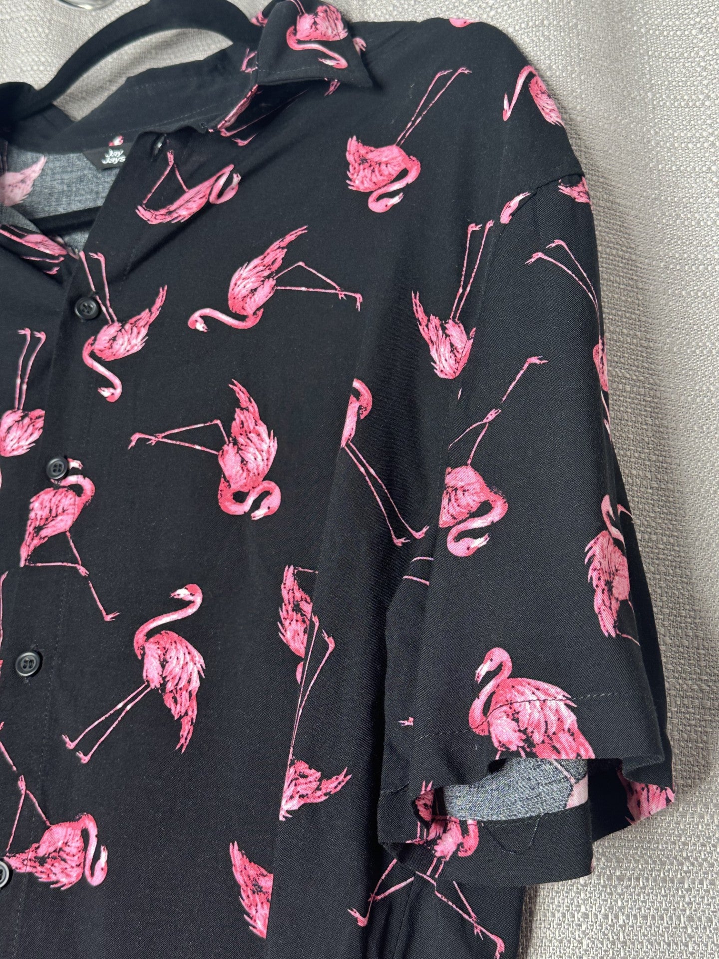 *NEW 'Jay Jays' Flamingo Print Button Up Shirt