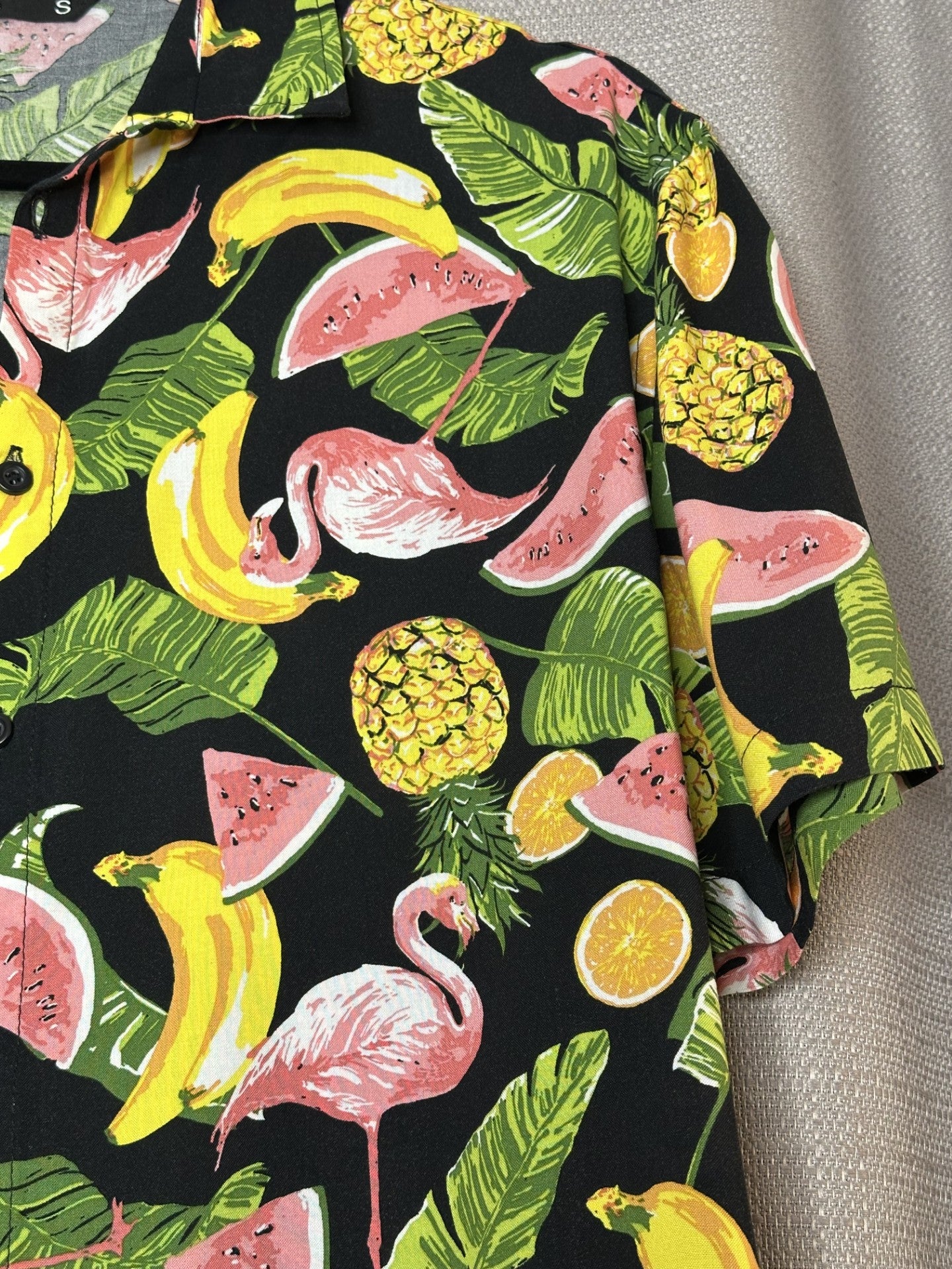 *NEW 'Jay Jays' Tropical Fruit Print Button Up Shirt