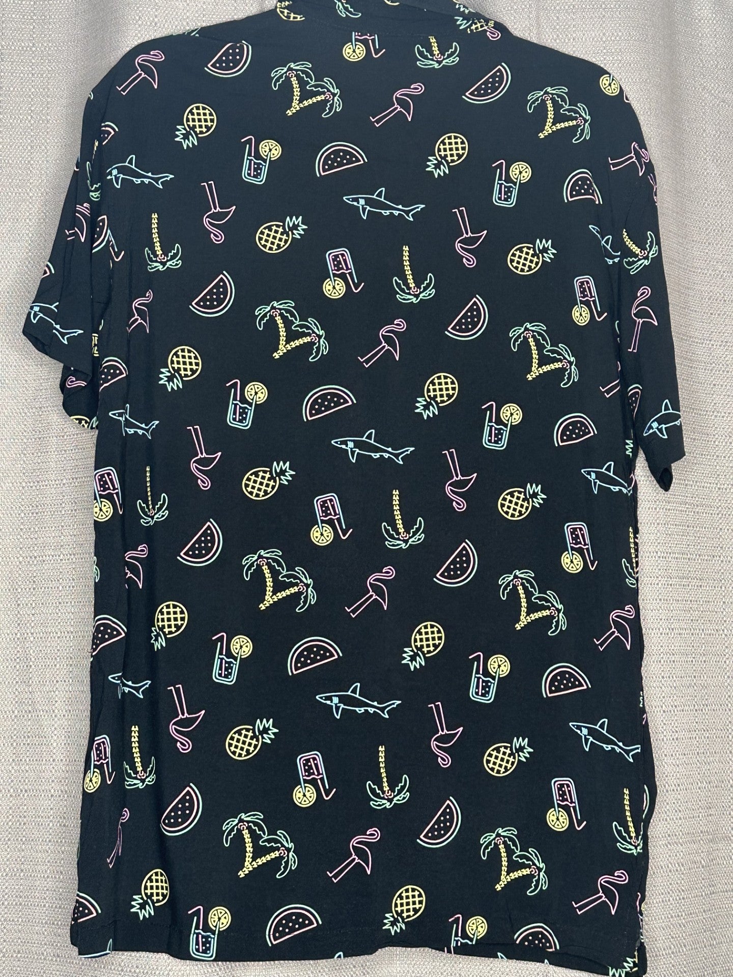 *NEW 'Jay Jays' Tropical Neon Print Button Up Shirt