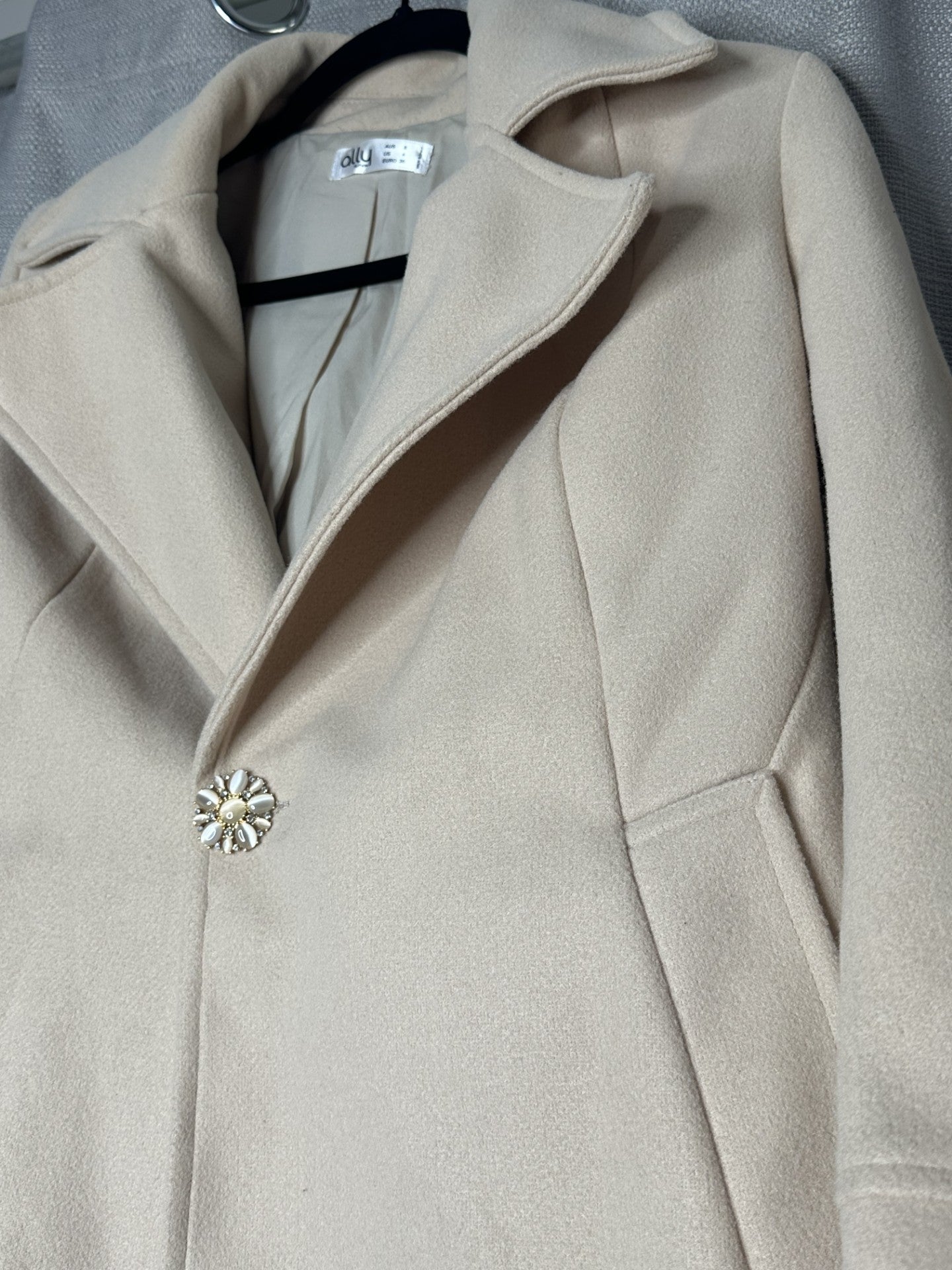 'Ally Fashion' Beige Coat