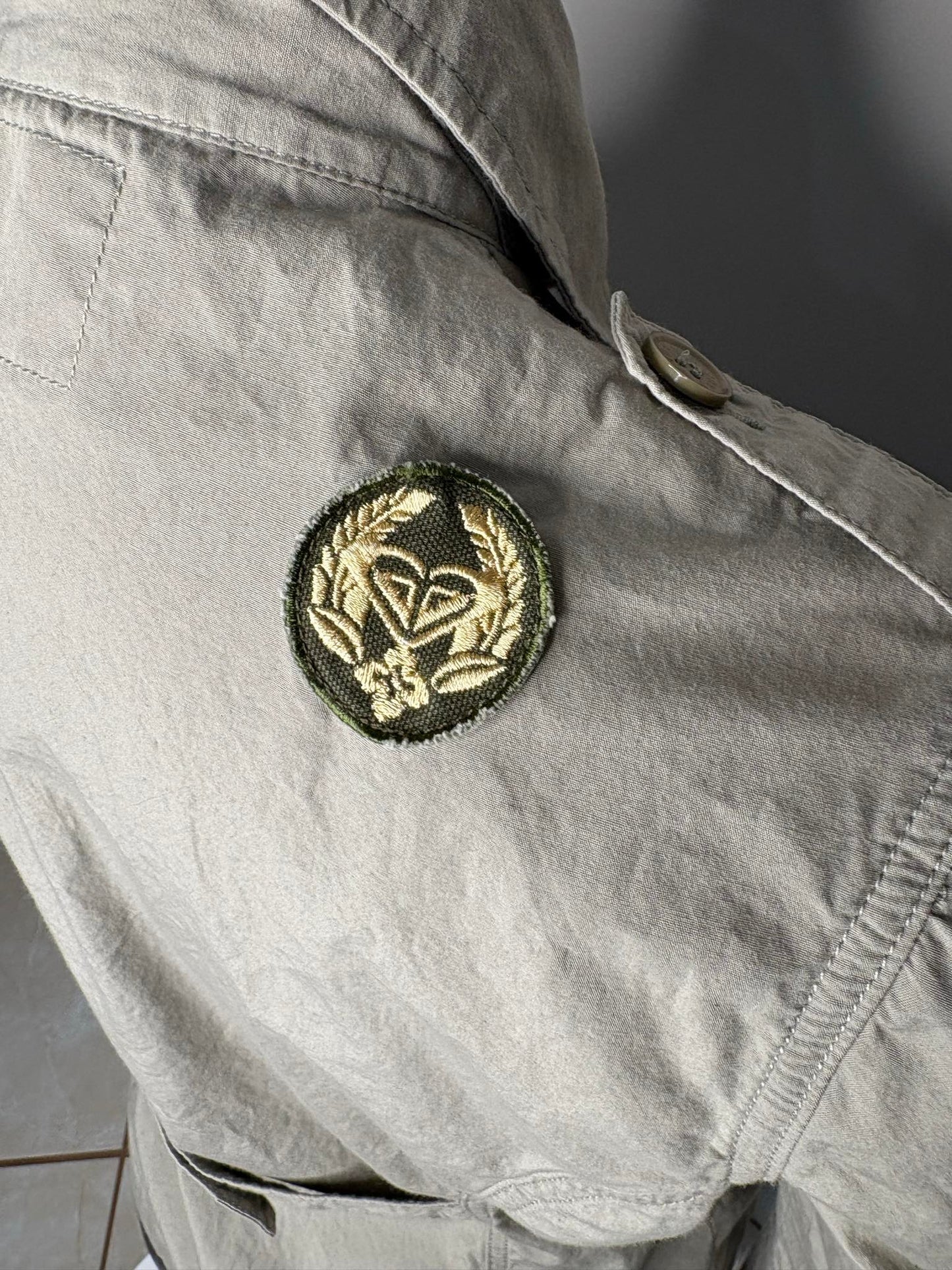 'Roxy' Khaki Button Up Shirt