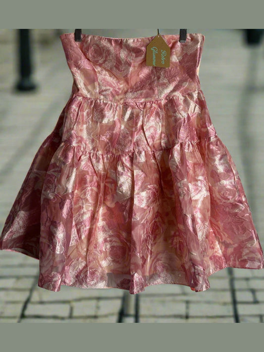 'Petal & Pup' Pink Strapless Bubble Dress