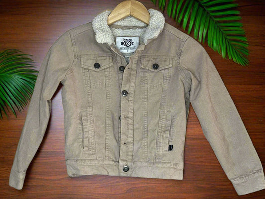 'Piping Hot' Corduroy Brown Jacket