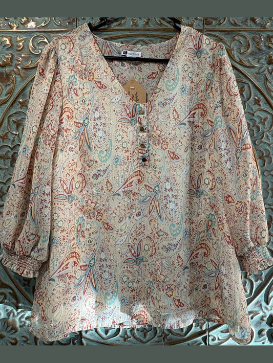 'Rockmans' Paisley Blouse