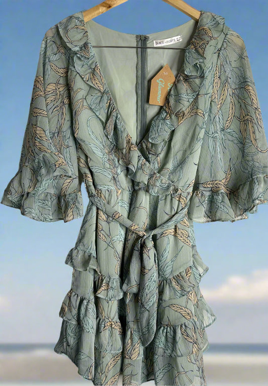 Saints + Secrets' Mint Patterned Dress