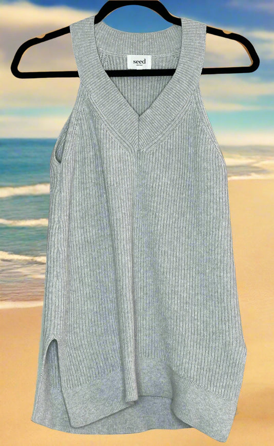 'Seed Heritage' Grey Knit Tank