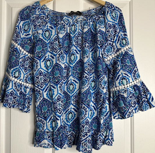 'Serafina' Bell Sleeve Blouse