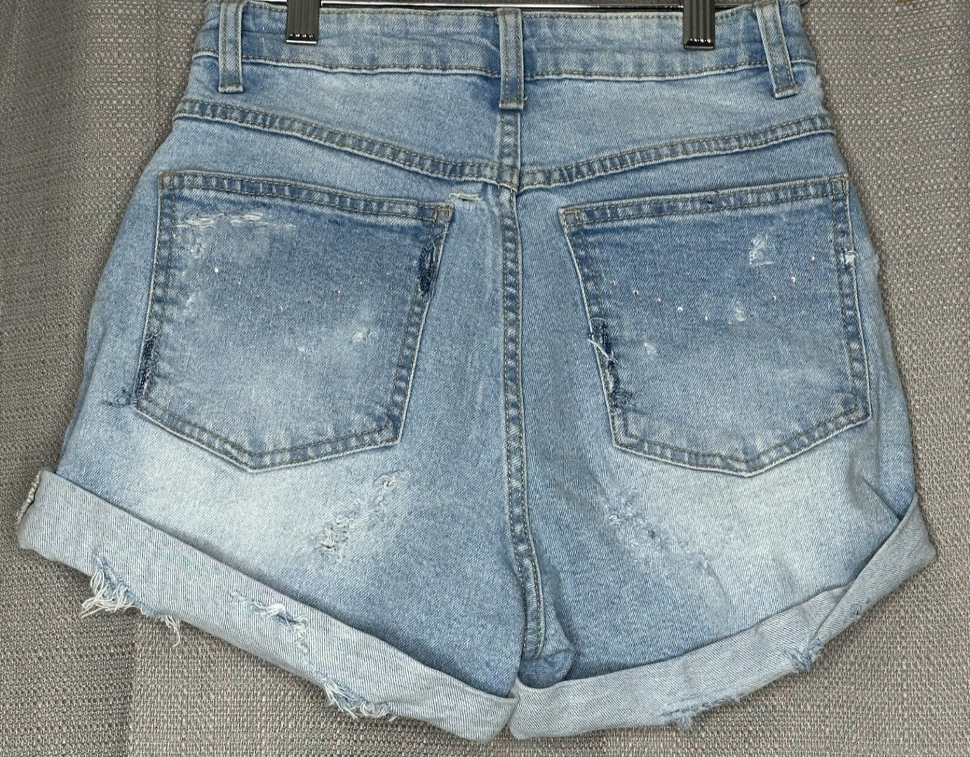 Pink & Orange Patchwork 'Cotton On' Denim Shorts