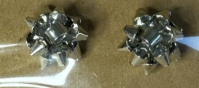 Silver Bow Earrings