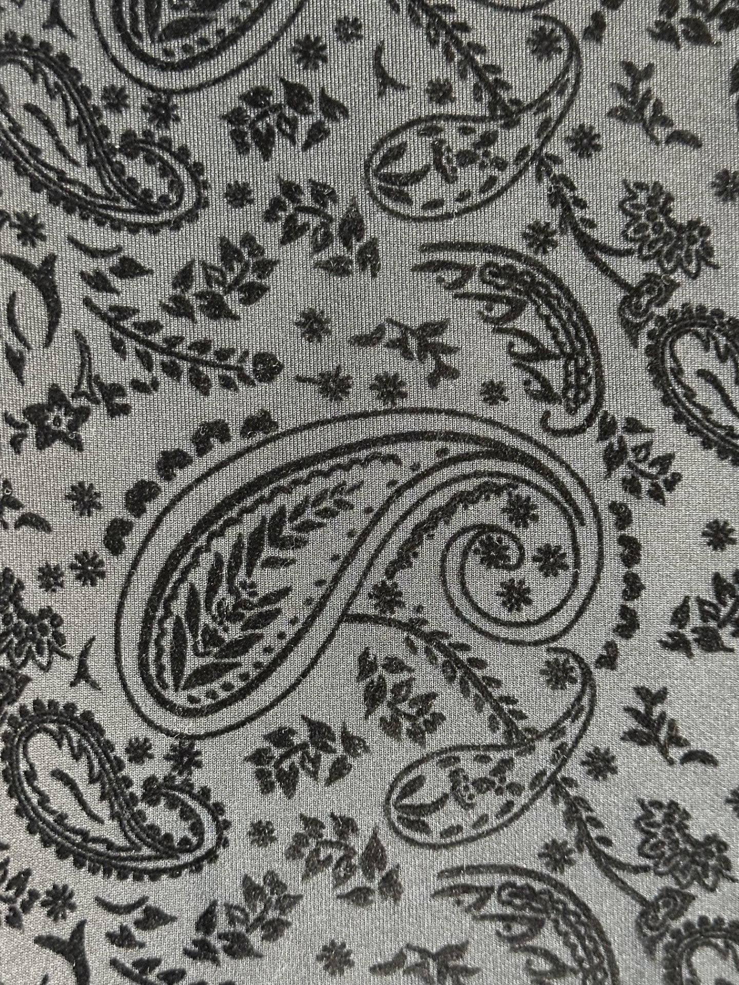 'Estelle' Stretchy Black Paisley Print Skirt
