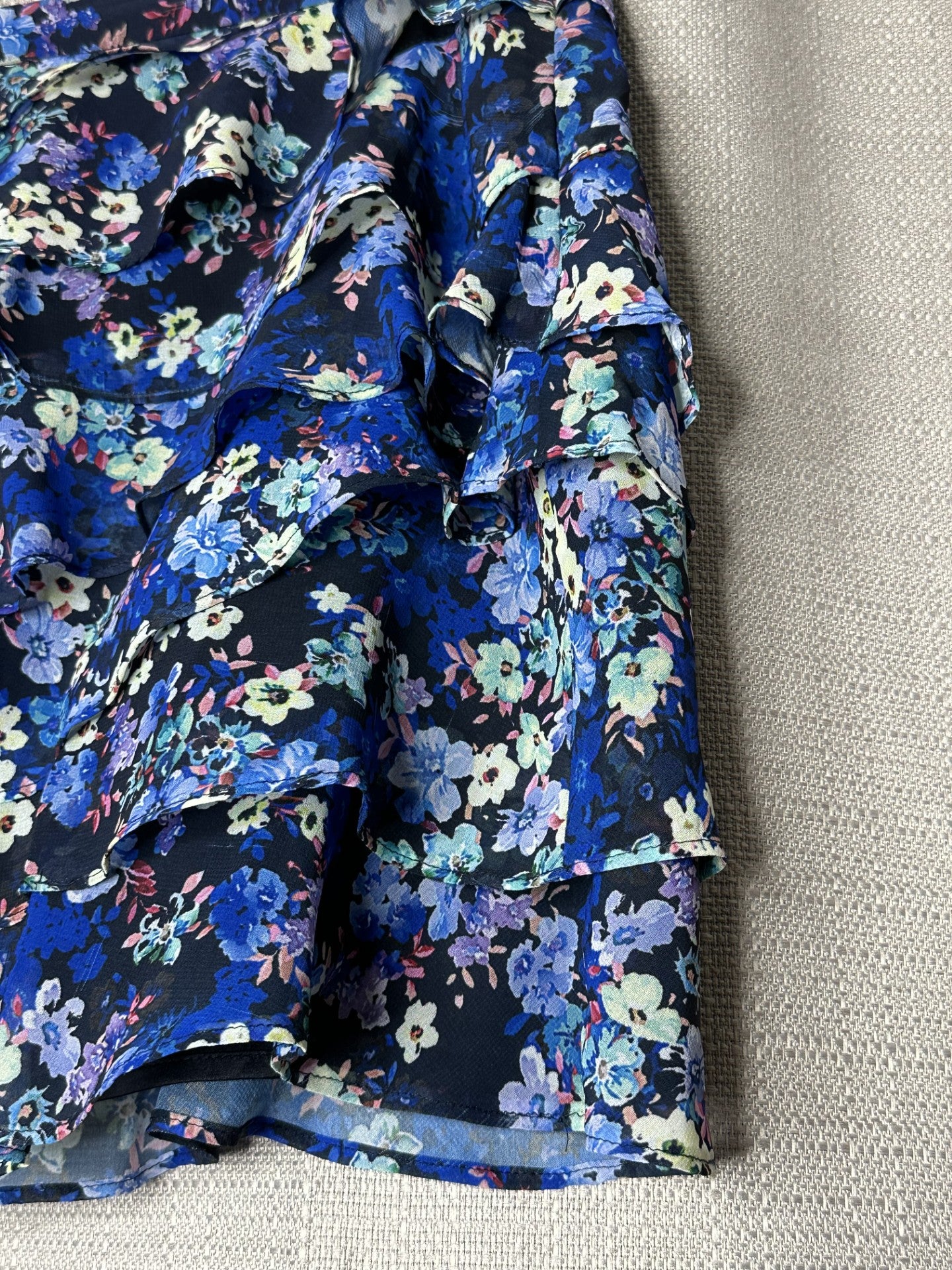 *NEW 'Forever New' Blue Layered Frill Skirt