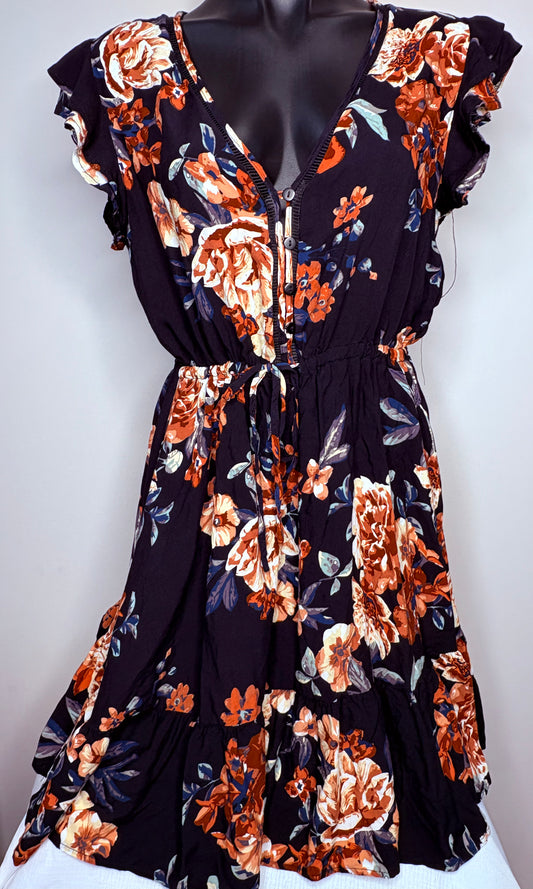 St Frock' Black Skater Dress
