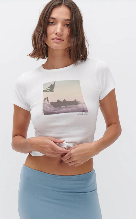 Sunset Skater Crop 'Allegra' T-Shirt