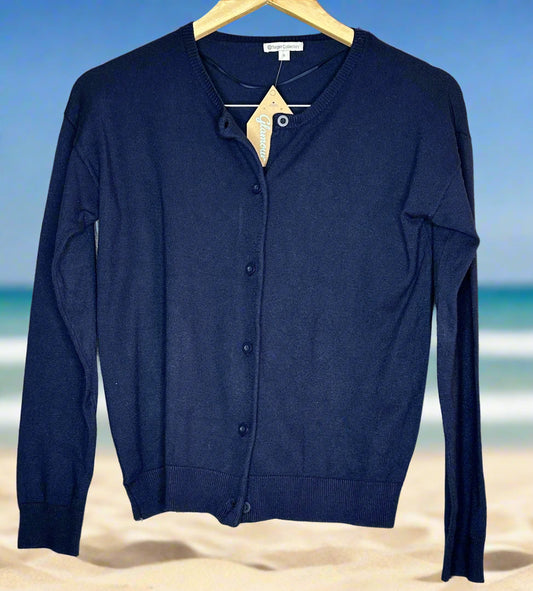 'Target' Navy Cardigan