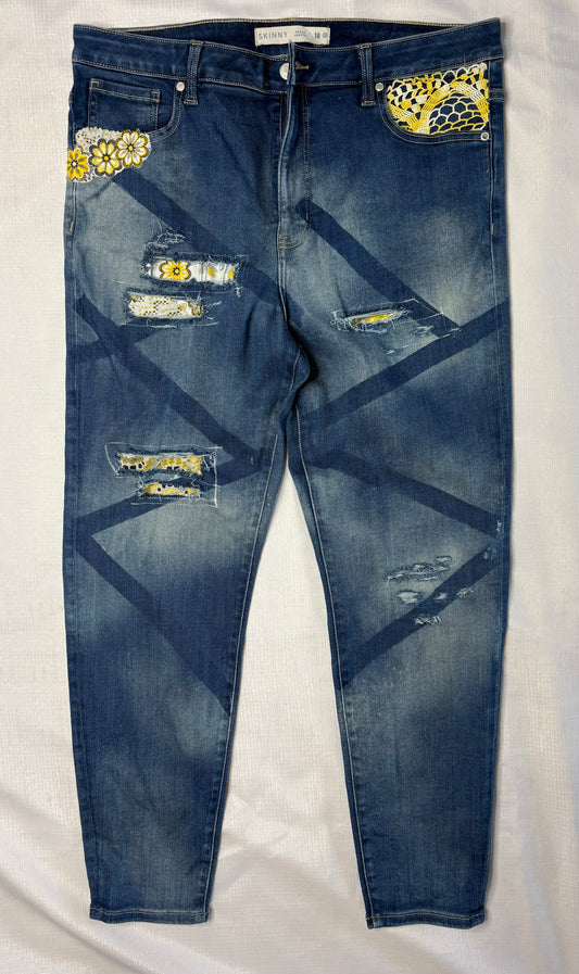 Target sz 18 Upcycled Skinny Jean