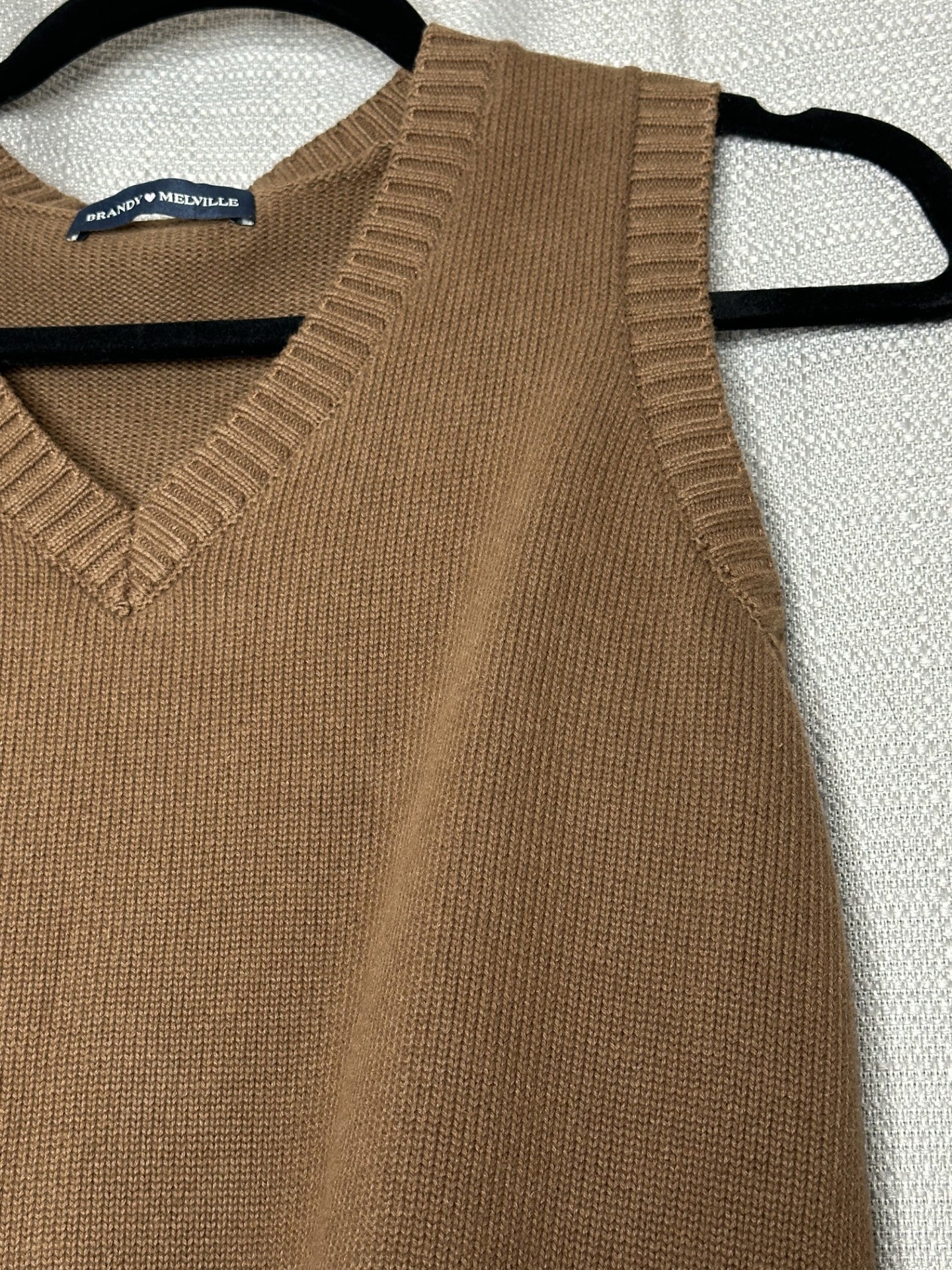 'Brandy Melville' Brown Knitted Vest