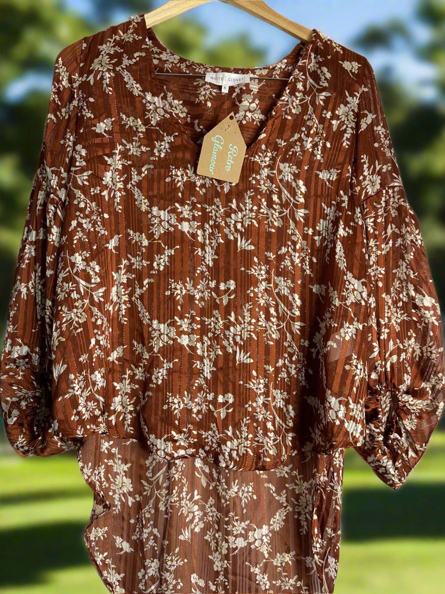 'White Closet' Burnt Orange Blouse