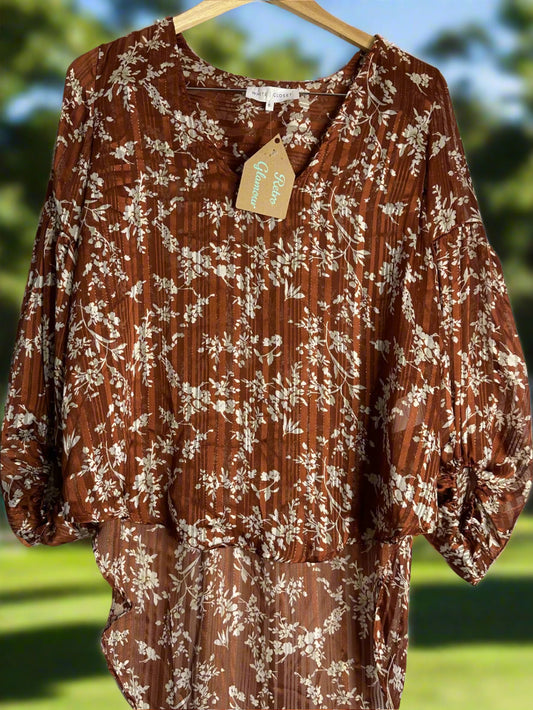 'White Closet' Burnt Orange Blouse