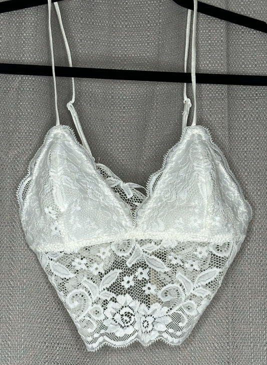 White lace bralette 